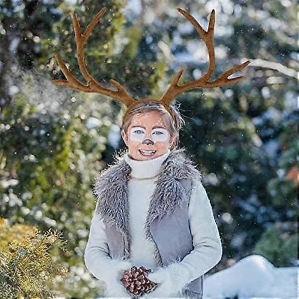 Pannebånd med horn Reinsdyrhorn Elghorn Hodeplagg