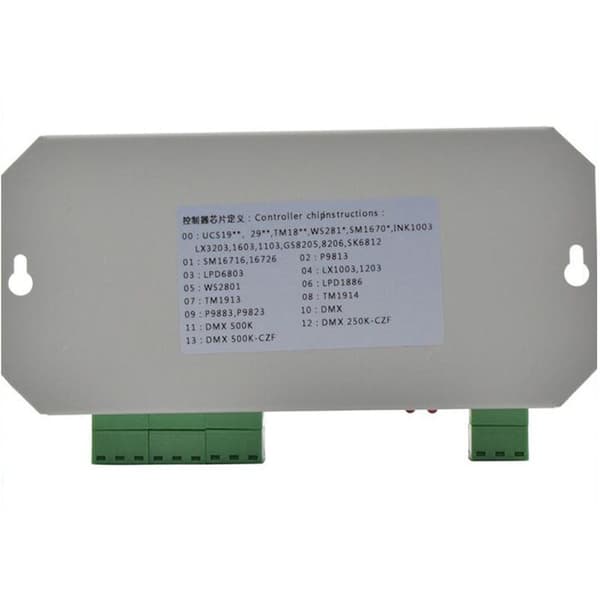 T1000S DMX 512 RGB LED-strip Pixel-controller SD-kort WS2812B WS2811 6803 SK6812