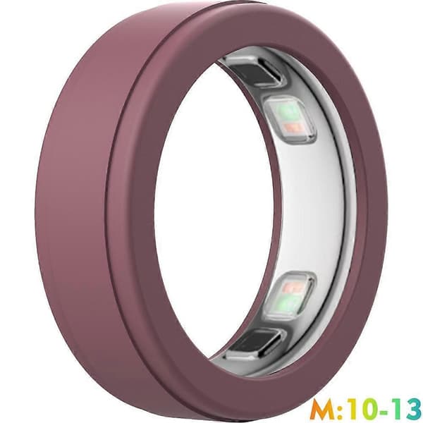 Hudvennlig silikonringbeskyttelse for Oura Ring 5 Smart Ring Rød M-kode (10-13) Red M code (10-13)