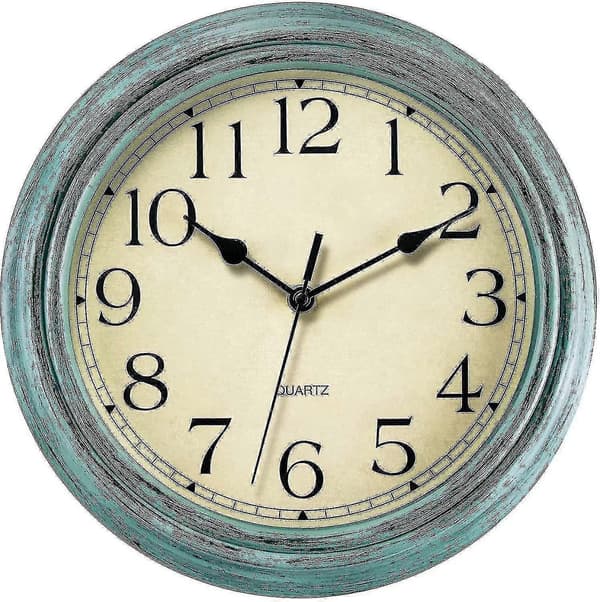 Tyst No Tick Ro Retro Kvartsväggklocka (12 tuumaa) 12 12