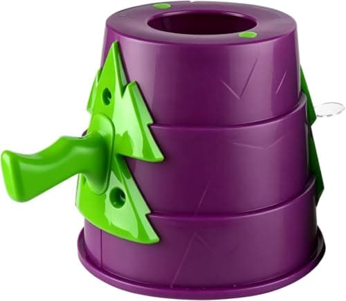 Handheld Air Cannon Toy with Grip Handle (Purple) Purple