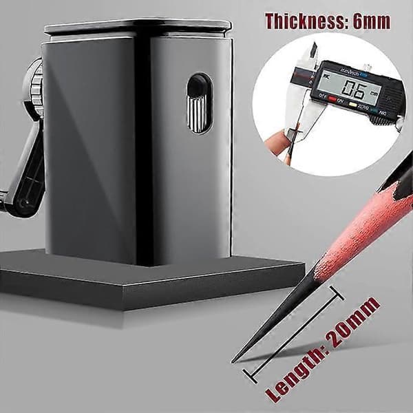 Professional Pencil Sharpener, Adjustable Tip, 9 Adjustable Steps, Portable for Kids, Students, Artists, Designers at School and Office