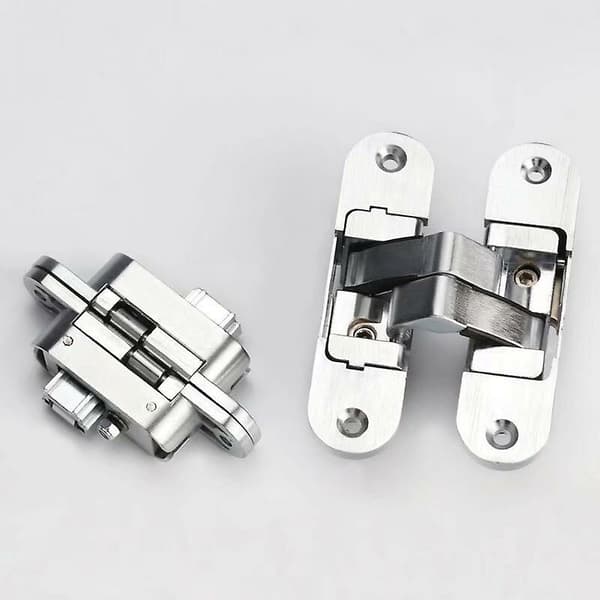 3D Invisible Hinge. Satin Stainless Steel. 2 pieces, 2395mm (left + right)