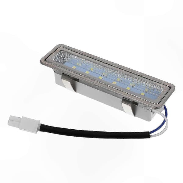 Rektangulær LED-lampe til emhætte, kompatibel med emhætter, erstatning, sølv, 12x3,3x2,8 cm, 1-pak Sølv 12.00X3.30X2.80CM Silver 12.00X3.30X2.80CM