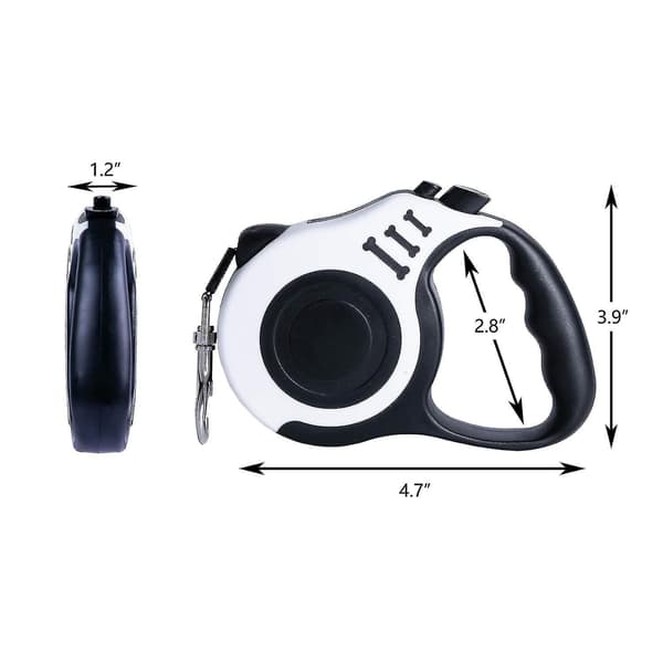 Retractable Dog Leash with Non-Slip Handle, Strong Nylon Tape Tangle-Free