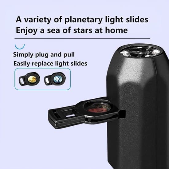 Projector - Planet Projector Starry Sky Night Light - Galaxy for Bedroom and Children's Room - Space Lamp with Planets - USB Powered - 10