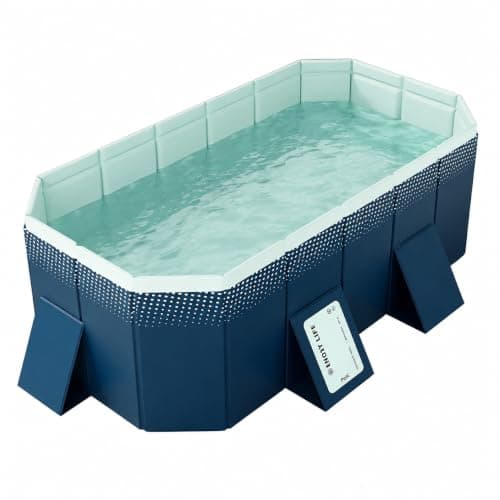 2,1 m PVC hopfällbar pool utomhus bärbar familjeträdgårdspool