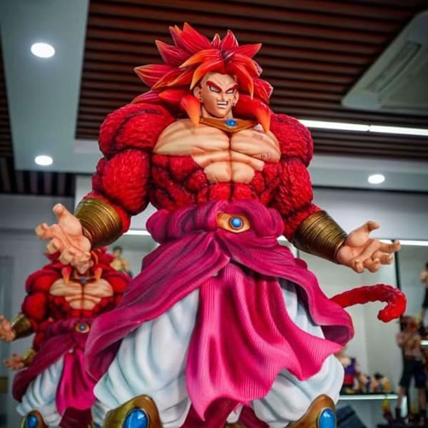 Dragon Ball Broly SS4 Fullmålad Extra Stor GK Figur Anime Modell SS4 Broly SS4 Broly