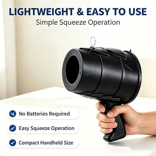 Luftkanon-legetøj til voksne Håndholdt Single Shot Vortex Bullseye Blaster, SL One Size Sølv One Size Silver