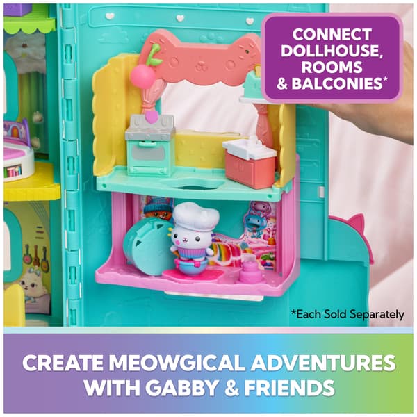 DREAMWORKS GABBY'S DOCKHUS Meow-Mazing Dockhus, 60 cm högt, 15 delar