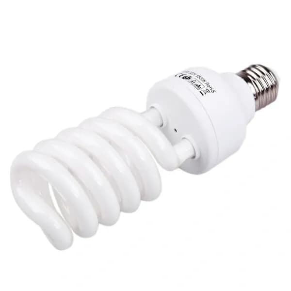Compact E27 220v 5500k 45w studio bulb video photography fluorescent light white
