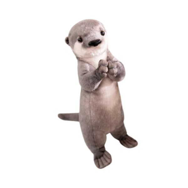 Härlig Realistisk Uppstoppad Djur Plyschleksak Present Utter Otter