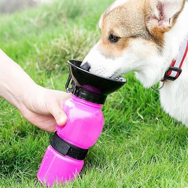 Hundevandflaske til gåture Bærbar vandflaske til hunde Drikkeskål til hunde Kat Kæledyr Vandfoderartikler