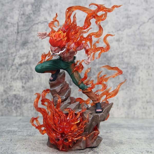 Naruto Night Guy Eight Gates Lysende Figur Hundred Ninja GK Resonant Statue Hundred Ninja Night