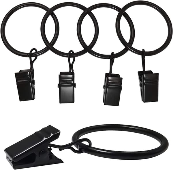 Gardinringe Clips - 20-pak 3x2,5 cm
