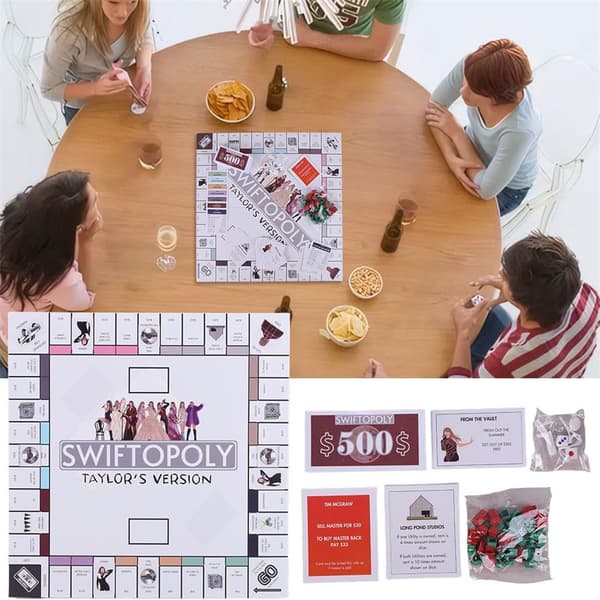 Swiftopoly Brettspill Taylor Swift-inspirert Monopol-partyspill Swifties-gave