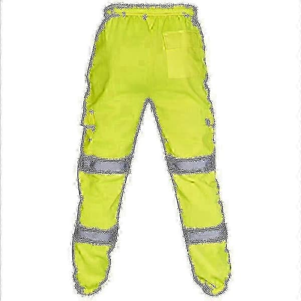 High Visibility Sweatpants Compatible with Construction Heavy Work Men's Pants Green 4XL Green 4XL
