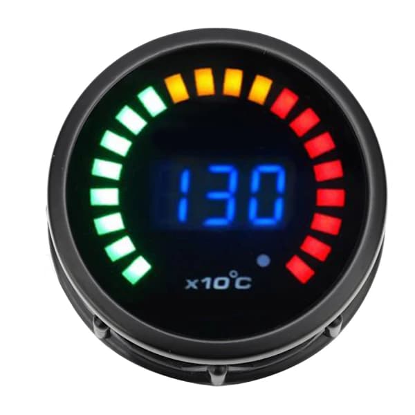 Pakokaasulämpömittari Auto EGT Lämpömittari 12V 20LEDs