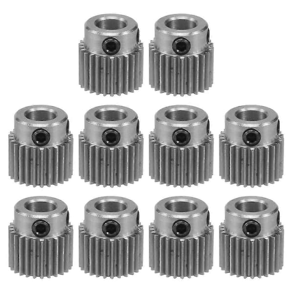 10 stk. ekstruderhjulgear 3D-printerdele 36 tænder gear rustfrit stål ekstrudergear til -10, -10