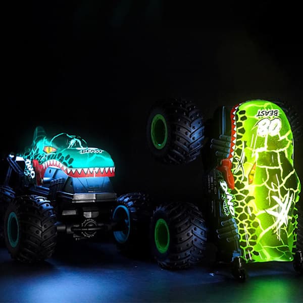 Radiostyrd bil, 2,4 GHz haj monster truck för barn julklapp, 100 % ny-FX-B B B