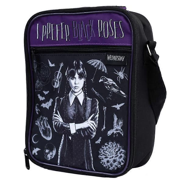 Wednesday I Prefer Black Roses Lunch Bag