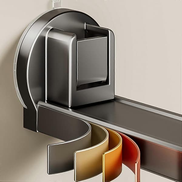 Under Cabinet Hooks 360° Rotating Kitchen Organizer Drill-Free Rustproof Space-Saving Utensil Holder