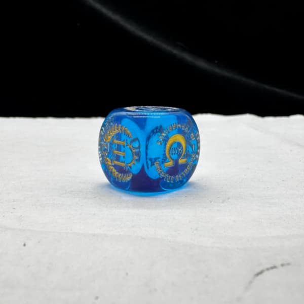 Limitless Warrior Blue Dice Set 20 Pieces, 16mm Resin with Storage Case Ultra Warrior Ultra Warrior