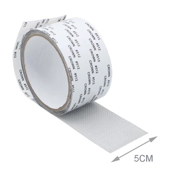 2-pak vinduesreparationssæt 2\"×80\" grå tape glasfiber net