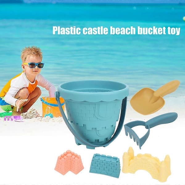 Barn Sandslott Form Leksak - DIY Sommar Kust Utomhus Sandleksak Rosa slott Pink castle