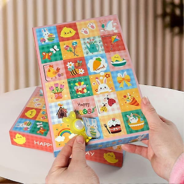 Påskeoverraskelse Blind Box 24 luker Nedtellingskalender for barn Tom boks