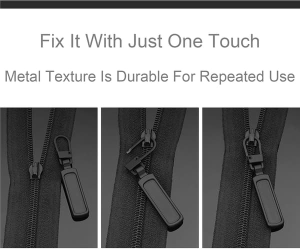 4 Pieces Zipper Pull Replacement for Small Hole Zipper, Detachable Zipper Repair for Clothes Jackets Boots