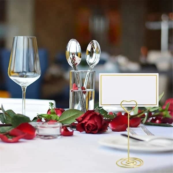 [LLC] 120 Small Tent Cards with Gold Foil Edge, Suitable for Weddings, Banquets, Table Placement, A