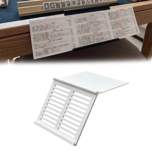 Mahjong Card Holder – Foldable Rack for American Mahjong, Space-Saving Angled Display Stand, 3D-Printed Tabletop White / 1 White / 1