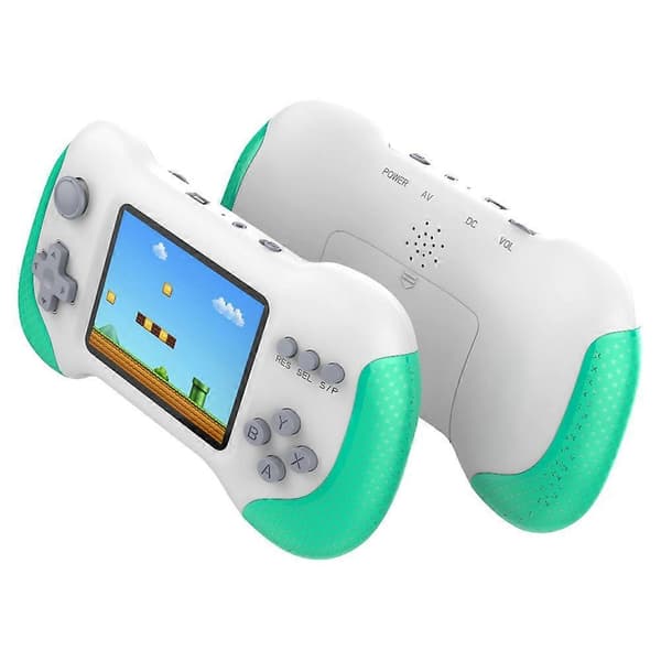 X9M Retro Handheld Game Console, 3.0-inch Screen with 666 Built-in Classic Games, Style B Green & White Green & white