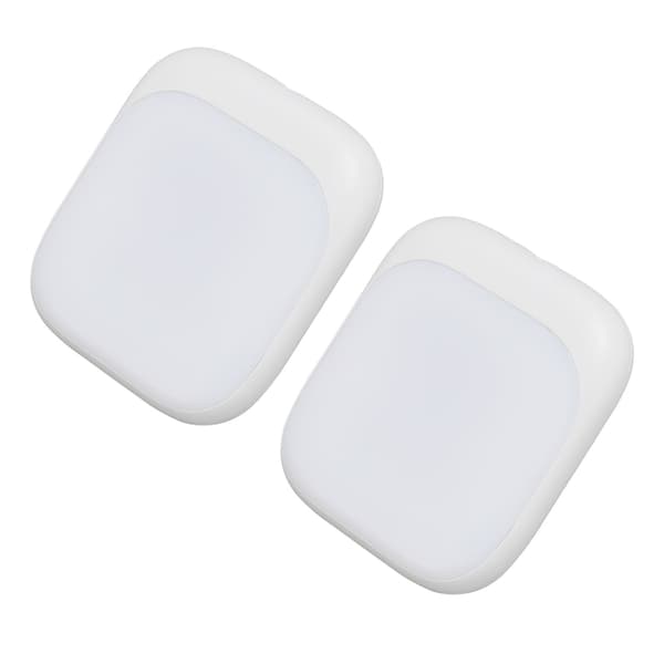2-pakning 0,5W plug-in sensorlampe med dimbar intelligent lysfølsom nattlampe britisk standard