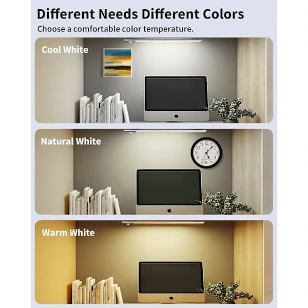 2-in-1 LED Kitchen Under Cabinet Lighting, USB Rechargeable & 5V DC Powered, 40cm Self-Adhesive Motion Sensor Light Strip, Wireless LED Strip