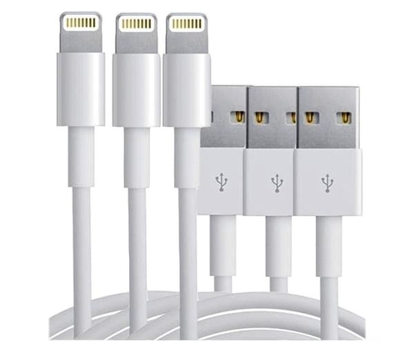 Ekstra kvalitets USB-kabler til iPhone og iPad, 1 meter (3-pakning) 50 50
