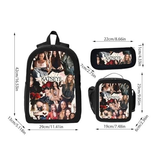 DPKLAD Katseye Ryggsäck Katseye Merch Campusväska Korea Pop Ryggsäck för Fans Lättviktsresor Nya Terminspresenter（04-E） 04-e 04-e