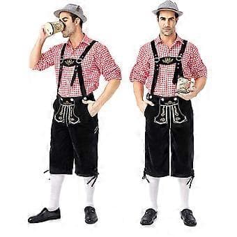 Mr. Oktoberfest-kostym - Vuxen Large - InCharacter bayersk herrkostym (L Röd)