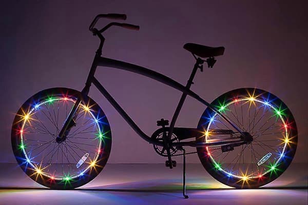 PIAO Ultra Bright LED - Cykelhjul Lysstrimmel - Blandede Farver Cykeldæk Tilbehør - Bedste Gaver