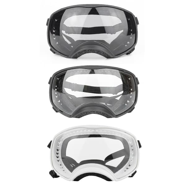 Hundegoggles med klare linser, vanntette, UV-beskyttelse for mellomstore og store raser