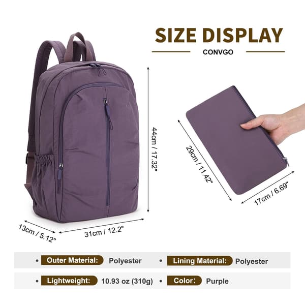 Small Hiking Backpack 20L Packable Daypack, Purple | Lightweight Foldable Compact Backpack for Outdoor Camping for Women Men Purple Purple
