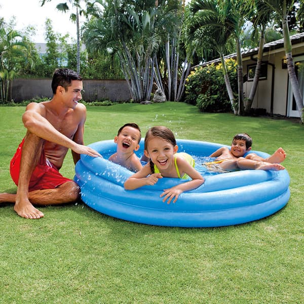 Above-ground pool, children's inflatable swimming pool ocean ball pool bath (147cm×33cm)