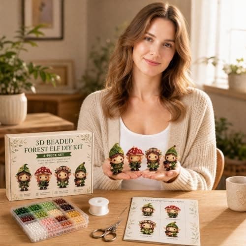 MSGAUGAW 3D Perle Magisk Fe DIY Kit Fantasykarakter Håndværk til Håndlavet Borddekoration A B A B A B