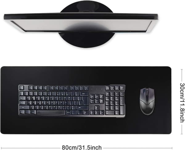 Gaming Mouse Pad Desk Office Mouse Pad Large Comfortable Mouse Pad with Smooth Fabric Surface, Enhanced Precision and Speed 80x30 80x30 80x30