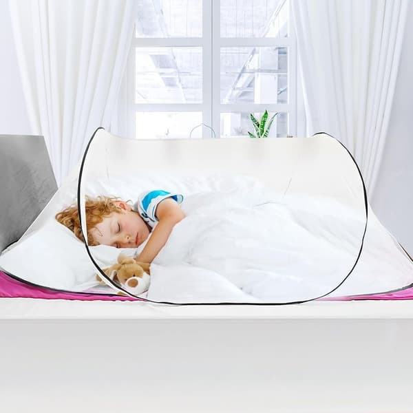 Pop-up Mosquito Net, 200 x 80 x 56 cm. Travel Mosquito Net. Bed Mosquito Net. Foldable Mosquito Net. Foldable Mosquito Net for Single Bed. Camping