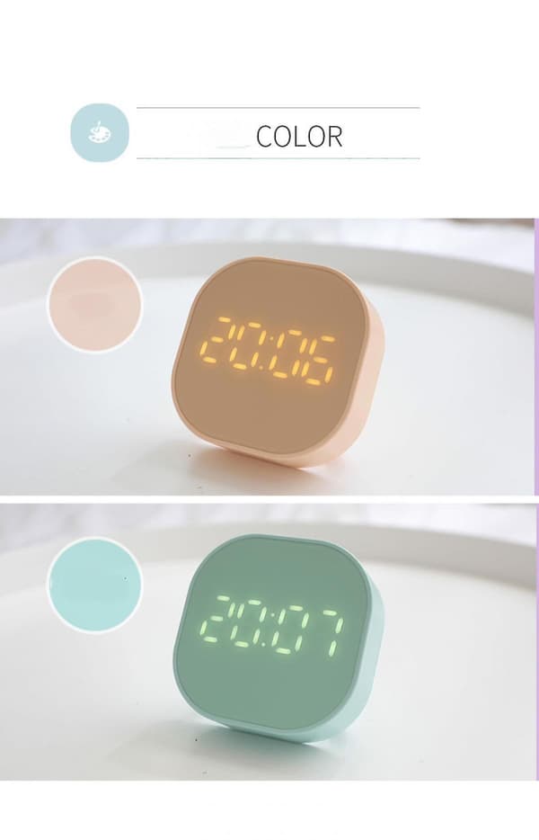 Duschvägg Klocka Temperaturdisplay Med Sugkopp Kök Och Badrum Pekskärm Timer Grön