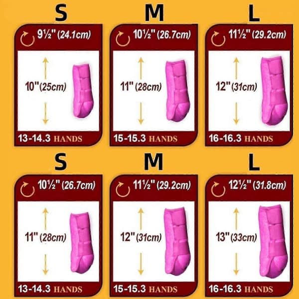 4x Hästbenskydd Set Hållbara Hästskydd för Ridträning Rosa S Rose pink S