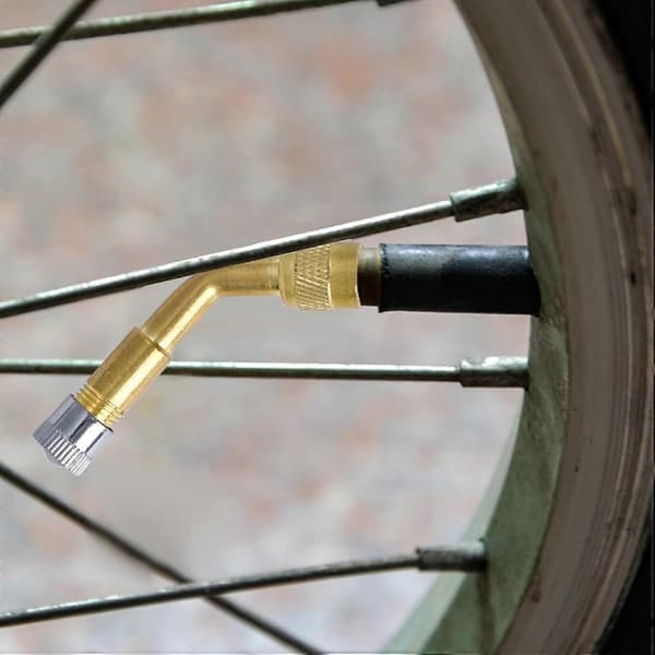 2 st Ventilstång Koppar Ventilstång Bilventil Vinkeladapter Vinkelventil för Bil Motorcykel