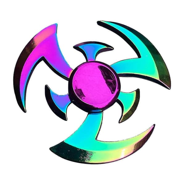 Baiminghand Spinner Dekorativ Antistress Flerfarget Metall Regnbue Fidget Spinner For Kontor